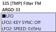 335 filter fm algo-33-param-etc